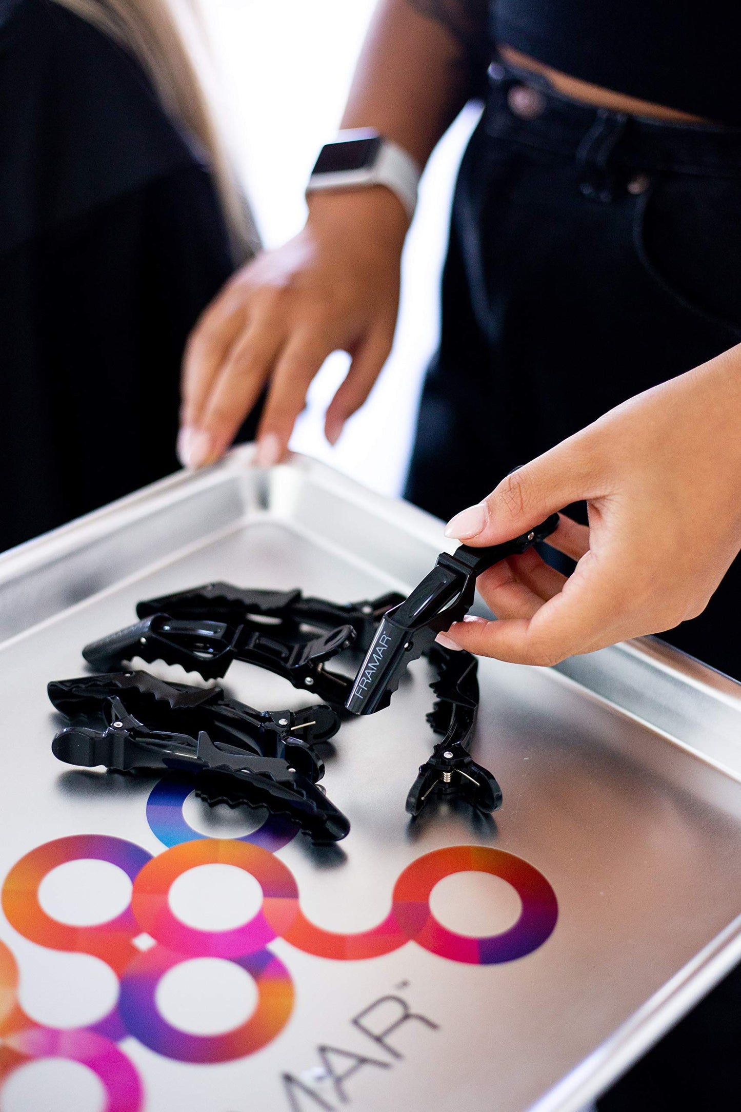 FRAMAR Black Hair Clips 10 pcs, Hair Clips For Women, Premium Hair Clip, Alligator Hair Clips for Styling Women, Alligator Clips for Hair, Pince a Cheveux, Hair Accessories, No Crease Hair Clips.