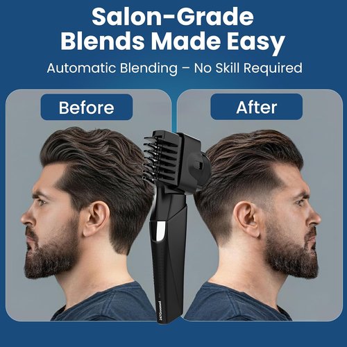 247 Groomed Self Haircut Trimmer for Men - Auto Blending Hair Clipper with Adjustable Fade Guide (1-20mm)