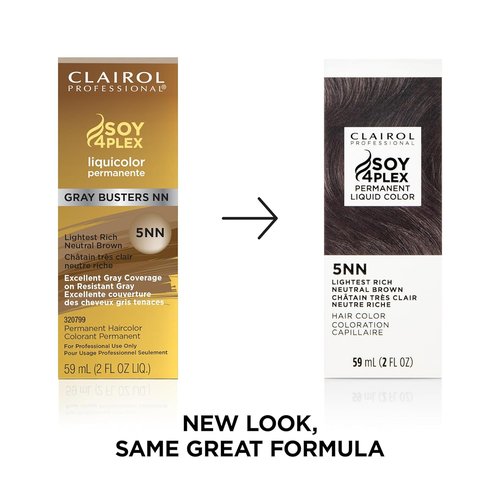 Clairol Professional Permanent Liquicolor | Light Brown/Medium Brown Hair Color with 100% Gray Coverage