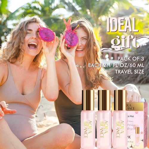 AQUA BLANCE Body Spray Gift Set - 3-Pack Travel Size Fragrance Mist for Women | 60ml Each