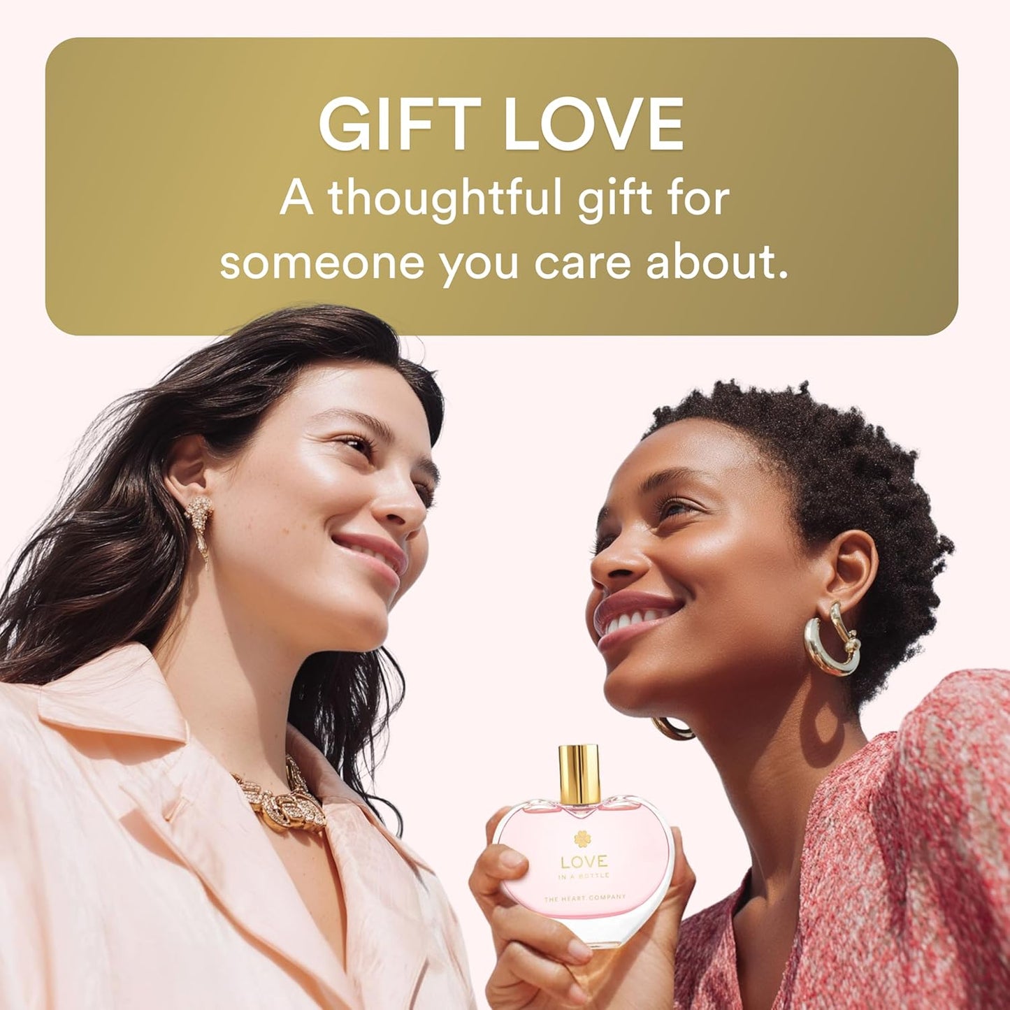The Heart Company Love In A Bottle - Floral & Sweet Vegan Perfume for Women | Romantic Eau de Parfum - 75ml