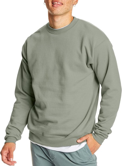 Hanes EcoSmart Fleece Crewneck Sweatshirt - Men's Big & Tall Sizes Available | 1 or 2-Pack