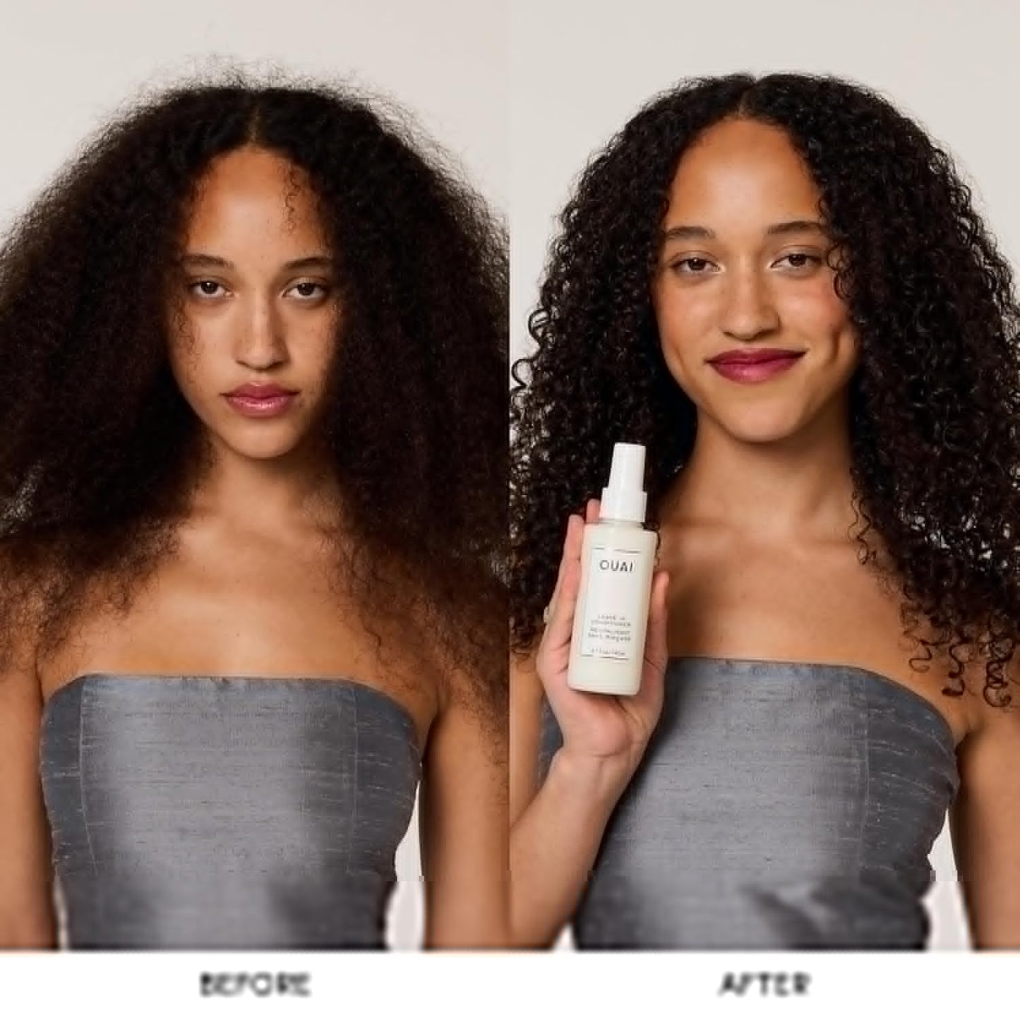 OUAI Leave In Conditioner - Heat Protectant & Detangler for Frizz Control | 4.7 oz, Paraben-Free
