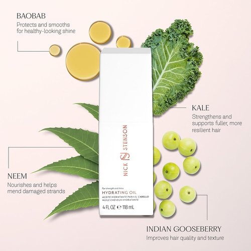 Hydrating Oil by [Brand Name] - Moisture-Sealing Formula for Smooth, Shiny Hair | 4 oz, Vegan & Cruelty-Free