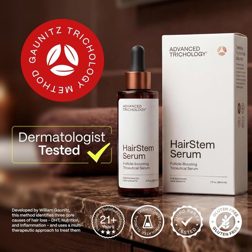 HairStem Triceutical Serum - Follicle Boosting Formula for Thicker, Fuller Hair | Triple-Action, Multi-Zonal Treatment