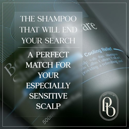 Botanic Cellcare Cooling Relief Shampoo - Sulfate-Free, Paraben-Free, Color-Safe | 500ml (16.90 fl oz)