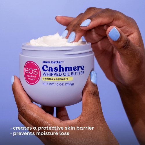 Eos Shea Better Body Lotion & Whipped Body Butter Bundle - Vanilla Cashmere, Deep Hydration for Dry Skin