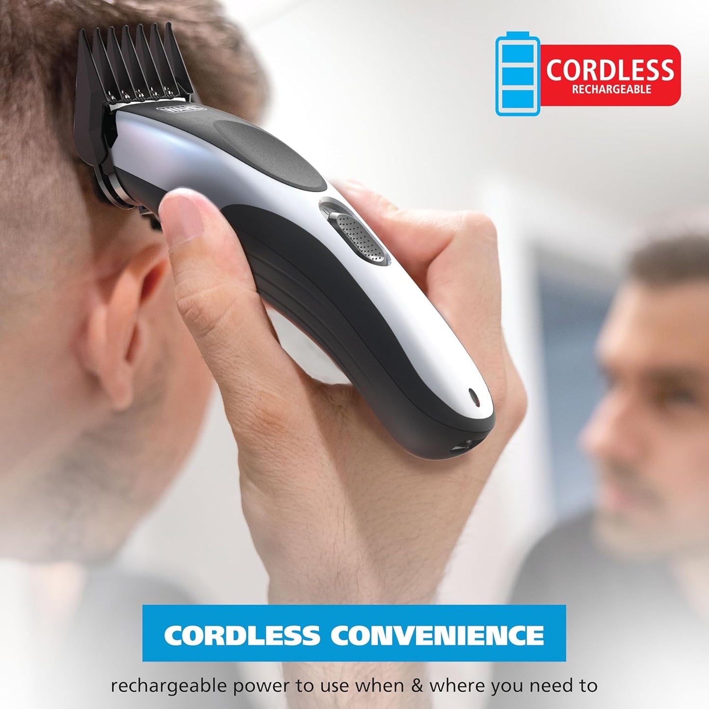 Wahl Clippers | Cordless Rechargeable Hair Clippers for Men with Precision Blades - Model 3028835
