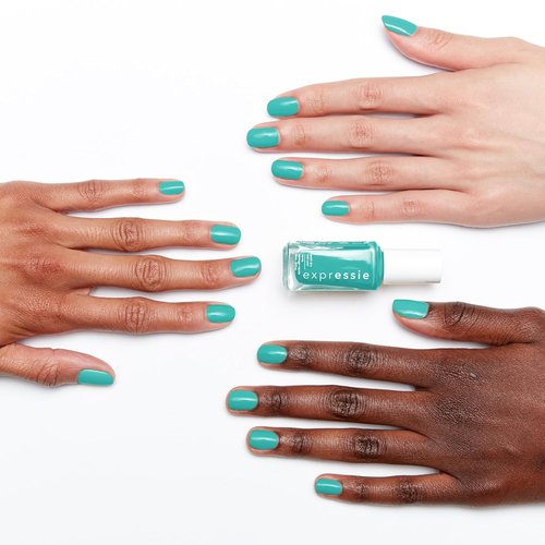 Essie Expressie Nail Polish - Quick Dry Vegan Blue Shade "Bring The Beat" | 0.33 Fl Oz