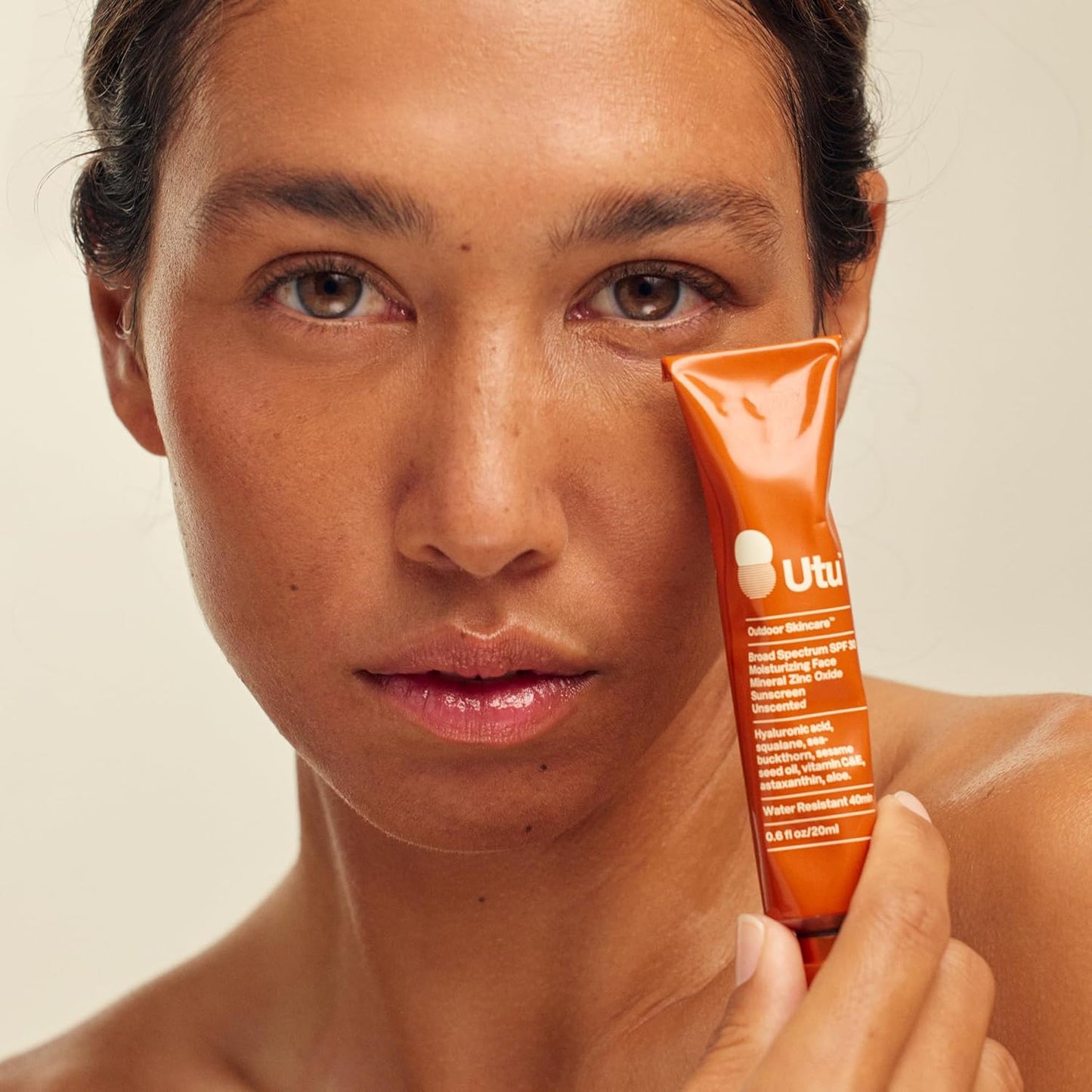 UTU SPF 30 Daily Moisturizing Face Sunscreen - Hyaluronic Acid & Squalane | Clean, Reef Safe, Cruelty Free (20 mL)