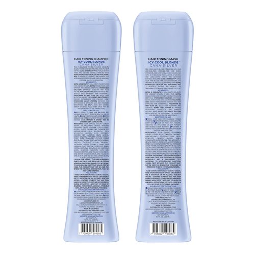 Naissant Icy Cool Blonde Purple Shampoo & Toning Mask Set - Neutralizes Yellow Tones | 2 x 10.1 Fl Oz