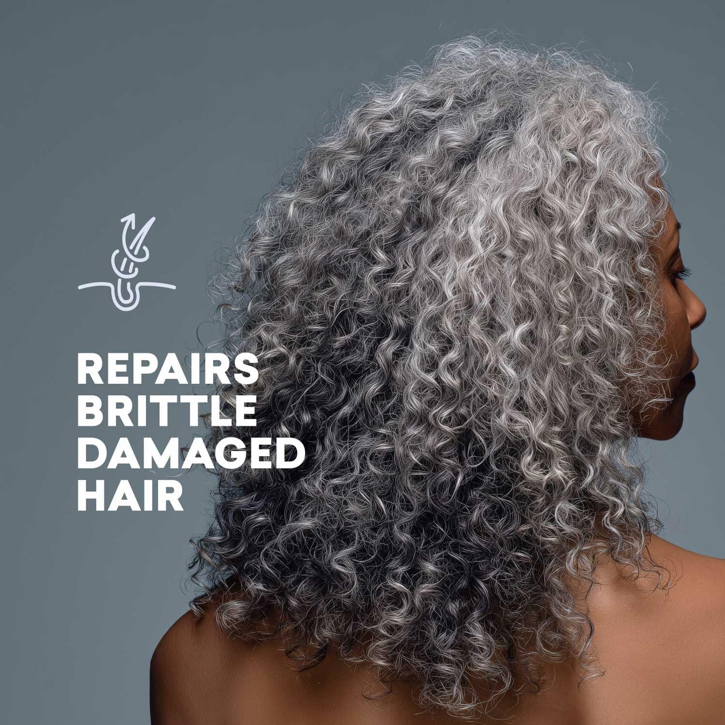 Just Nutritive Gray Hair Shampoo & Conditioner Set - Natural Care for Gray Hair | 16 oz Each