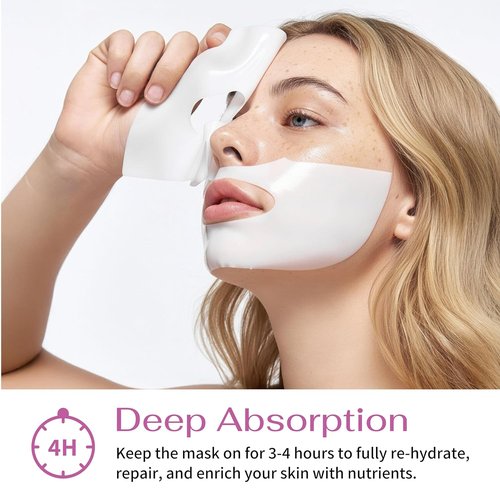 Regine Switzerland PDRN DNA Complex Hydrogel Sheet Mask - Anti-Aging & Deep Hydration with Salmon DNA | Box of 4