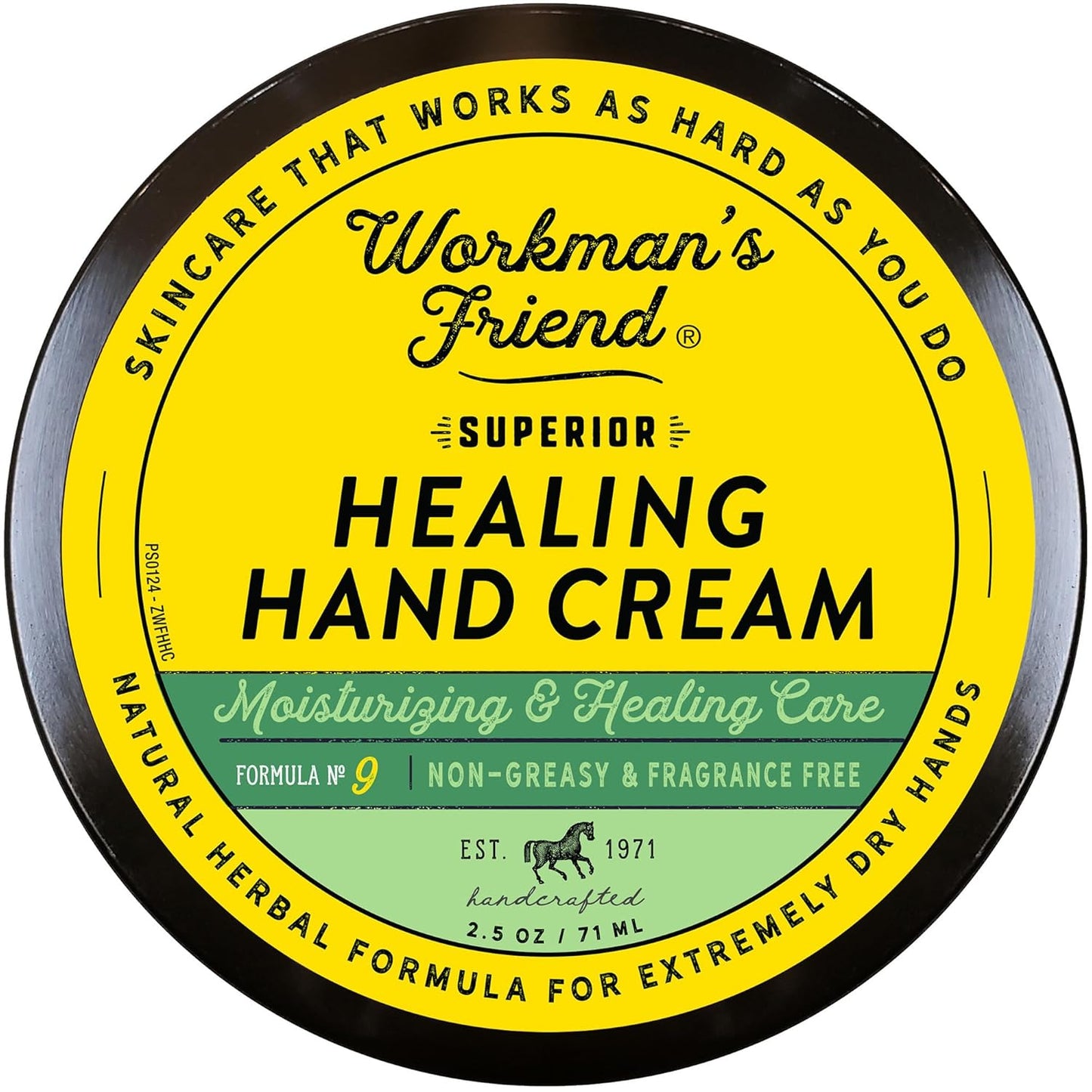 WORKMAN'S FRIEND Healing Hand Cream - Intense Moisturizer for Extremely Dry & Cracked Skin - 2.5 oz