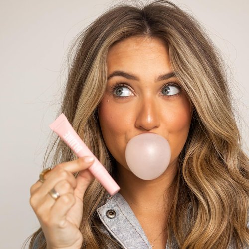 Blume Tri-Peptide Tinted Lip Balm - Hydrating Bubblegum Pink Superbalm with Shea Butter & Squalane | 0.4 Fl Oz