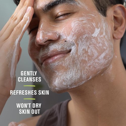 Every Man Jack Hydrating Face Wash for Men - Revitalizing Formula with Hyaluronic Acid & Niacinamide | 5 fl oz (2 Pack)