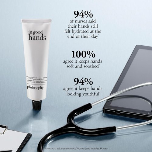 Philosophy In Good Hands Multi-Restorative Hand Cream - Vitamin C & Niacinamide - Plumps & Smoothes Skin