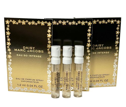 Marc Jacobs Daisy Eau So Intense Perfume Spray | Set of 3 Samples (1.2 ml / 0.04 oz Each)