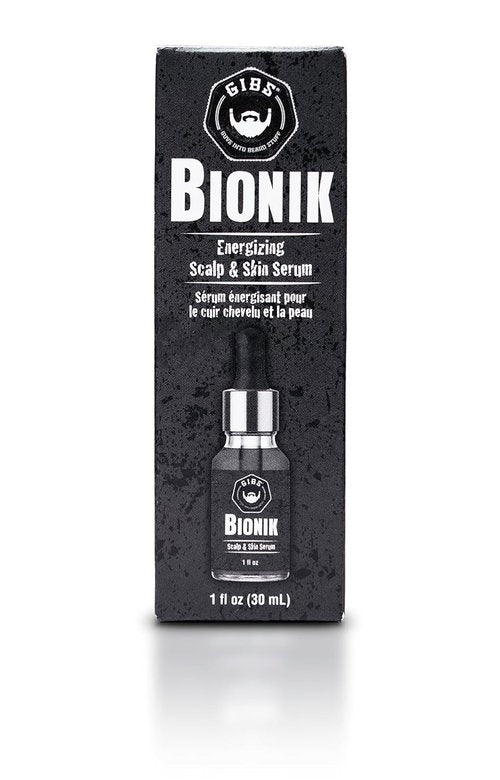 GIBS Grooming Bionik Scalp & Skin Serum - Energizing Formula, 1 Fl Oz for Healthy Hair