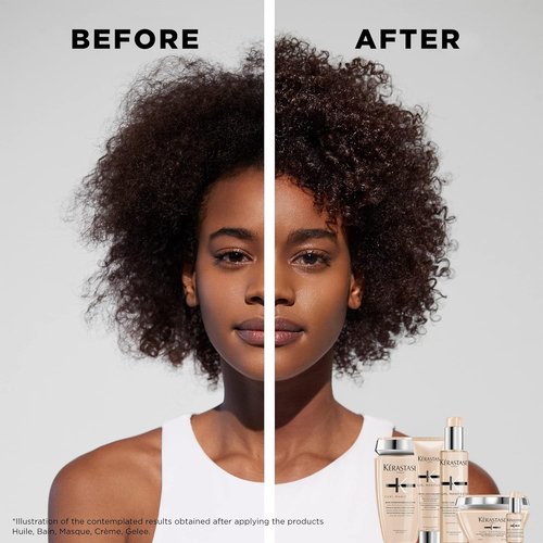 KÉRASTASE Curl Manifesto Sublime Repair Hair & Scalp Oil, Soothes & Strengthens Hair, Soothes Dry Scalp, Anti-Frizz for All Wavy, Curly, Very Curly & Coily Hair, 1.7 Fl Oz