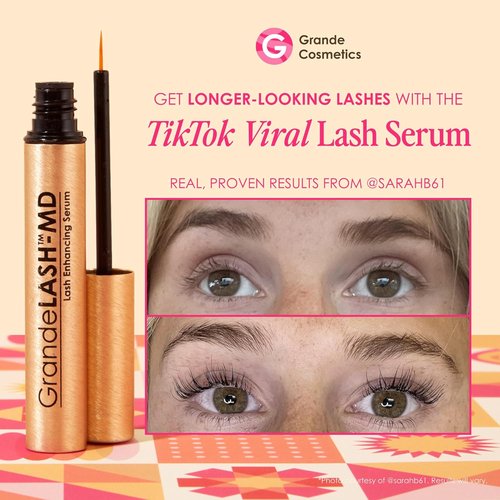 Grande Cosmetics GrandeLASH-MD Lash Enhancing Serum - Peptide & Vitamin Infused for Fuller Lashes - Ophthalmologist Tested, Cruelty-Free