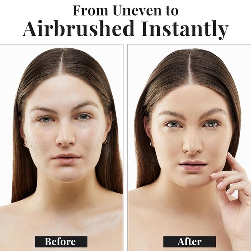 Jerome Alexander MagicMinerals AirBrush Foundation - 2-Piece Set with Kabuki Brush for Smooth, Radiant Skin - Fair Shade