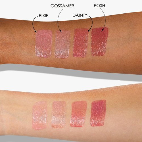 LONDONTOWN Plush Shine Lip Gloss - Deep Hydrating Flushed Pink Tint | Non-Sticky Conditioning Balm