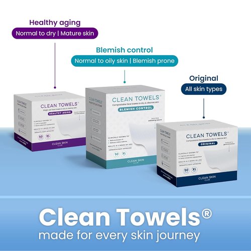 Clean Skin Club Cloud Pads - Ultra-Soft 100% Organic Cotton Face Pads | Dermatologist-Approved Makeup Remover & Toner Applicator, 60 Count