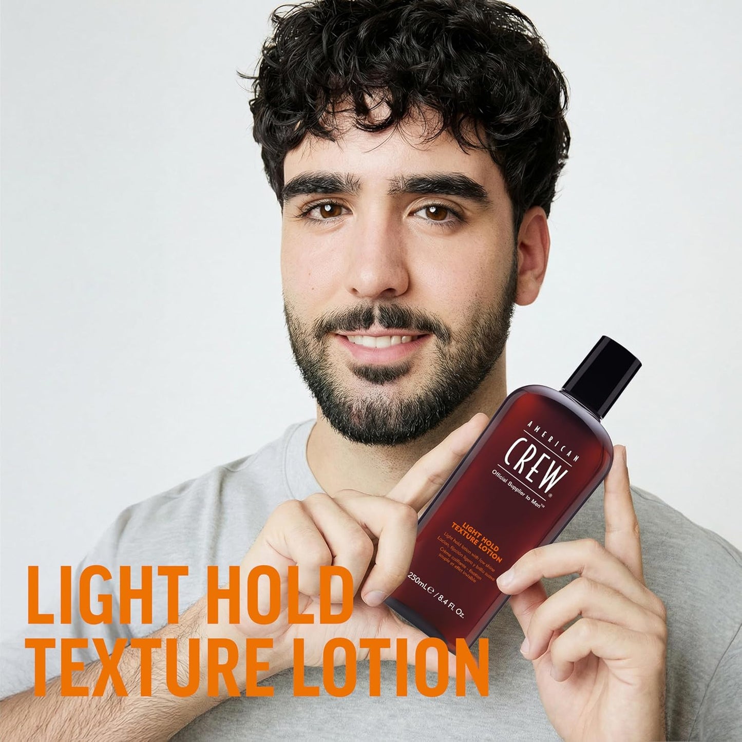 American Crew Hair Texture Lotion - Light Hold & Low Shine Styling Gel, 8.4 Fl Oz | Men's Hair Care