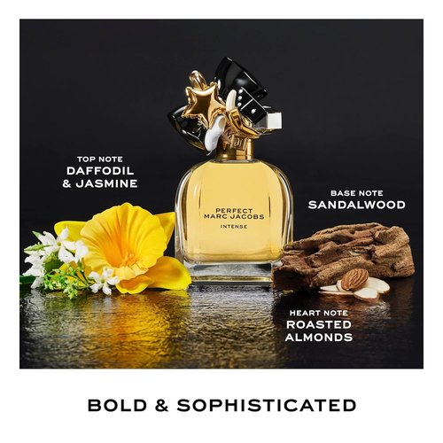 Marc Jacobs Perfect Intense Eau de Parfum - Woody Floral Women's Fragrance with Daffodil & Sandalwood