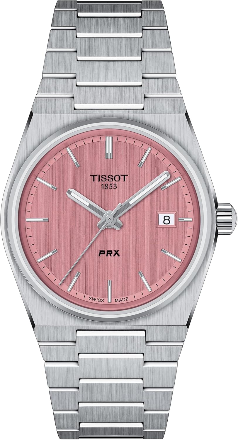 Tissot PRX 35mm | Swiss Quartz Women's Watch - Stainless Steel Case, Pink Dial