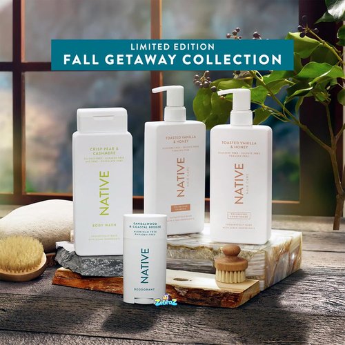 Native Toasted Vanilla & Honey Shampoo & Conditioner Set - Nourishing 8.25 Ounce Duo | Gold