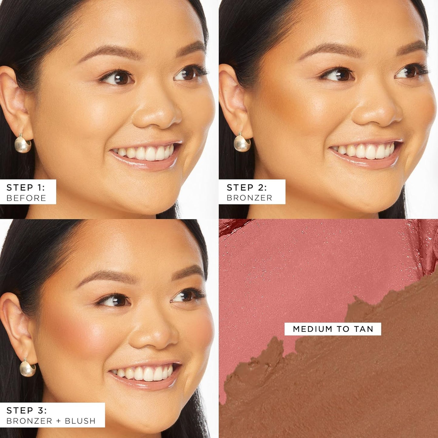 Tarte Park Ave Princess Cream Cheek Duo - Buildable Blush & Bronzer Set with Coconut & Vitamin E, Vegan