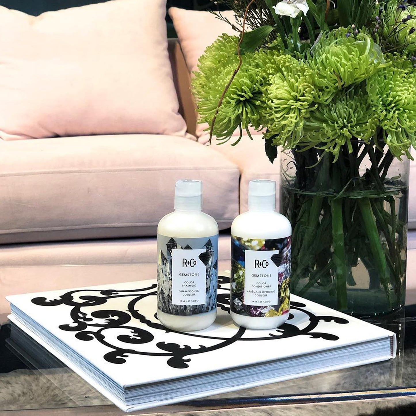 R+Co Gemstone Color Conditioner Retail Liter | Prolonged Color Vibrancy, Repairs + Nourishes Hair | Vegan + Cruelty-Free | 33.8 Oz