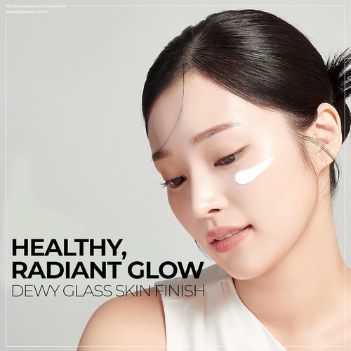 JMsolution Korean Sunscreen SPF 50+ PA++++ - Hydrating Glow Formula | Lightweight, Non-Greasy | Marine Pearl UV Cream (1.69 fl. oz)
