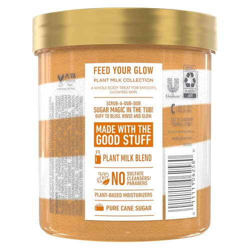 Dove Sugar Body Scrub - Coconut & Lychee Exfoliates & Hydrates Skin | 15 oz