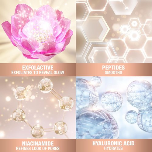 Charlotte Tilbury Glow Face Toner - Exfoliating Toner for Oily Skin - Hydrates, Reduces Pores & Plumps Skin - Rose & Lemon Scented