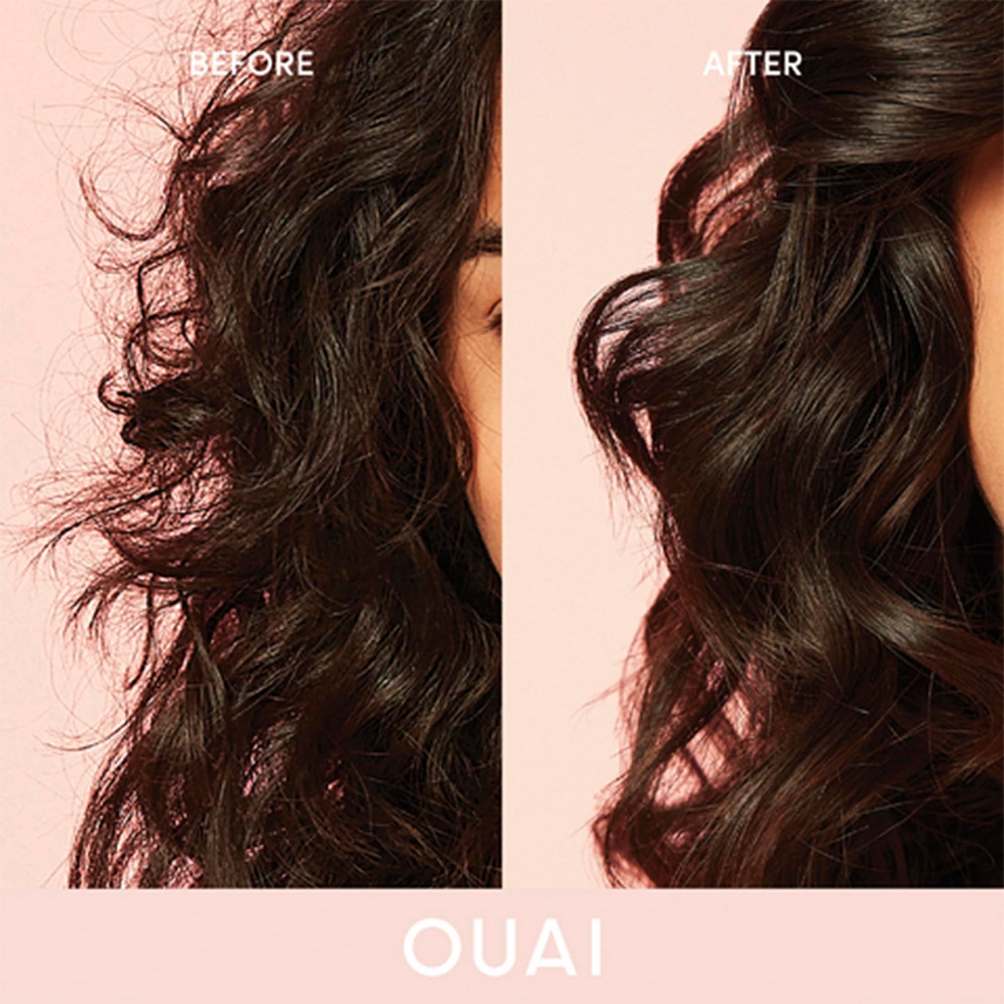 OUAI Anti Frizz Cream Travel Size - Moisturizing Hair Cream with Frizz Control & Heat Protection - Provides Hydration with Jackfruit & Beetroot Extract - Paraben, Phthalate & Sulfate Free (3 oz)