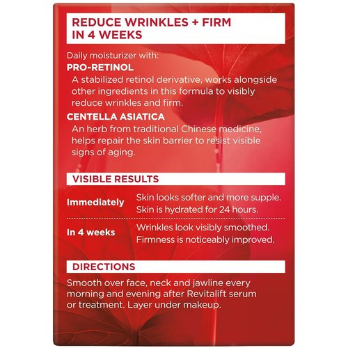 L'Oreal Paris Revitalift Anti-Wrinkle Face & Neck Moisturizer - Pro Retinol, 1.7 oz