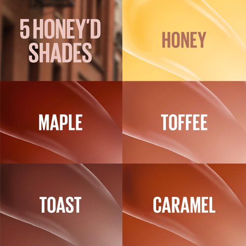 MAYBELLINE Lifter Gloss, Hydrating Honey'd Lip Gloss with Hyaluronic Acid, High Shine for Plumper Looking Lips, Toast, 1 Count