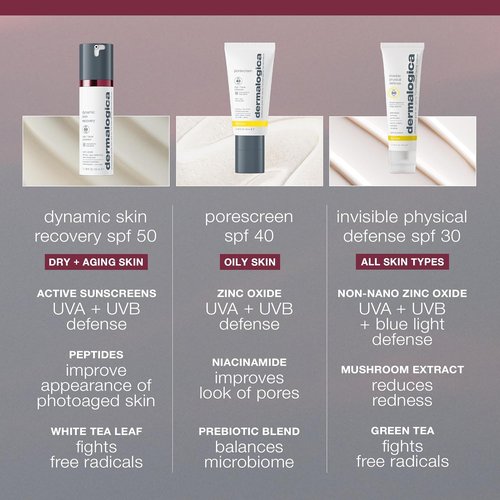 Dermalogica Dynamic Skin Recovery SPF 50 - Anti-Aging Face Sunscreen Moisturizer | Non-Greasy Formula