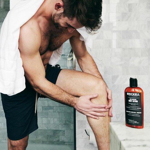 Brickell Men's Deep Moisture Body Lotion - Natural & Organic Hydration for Dry Skin, 8 Oz