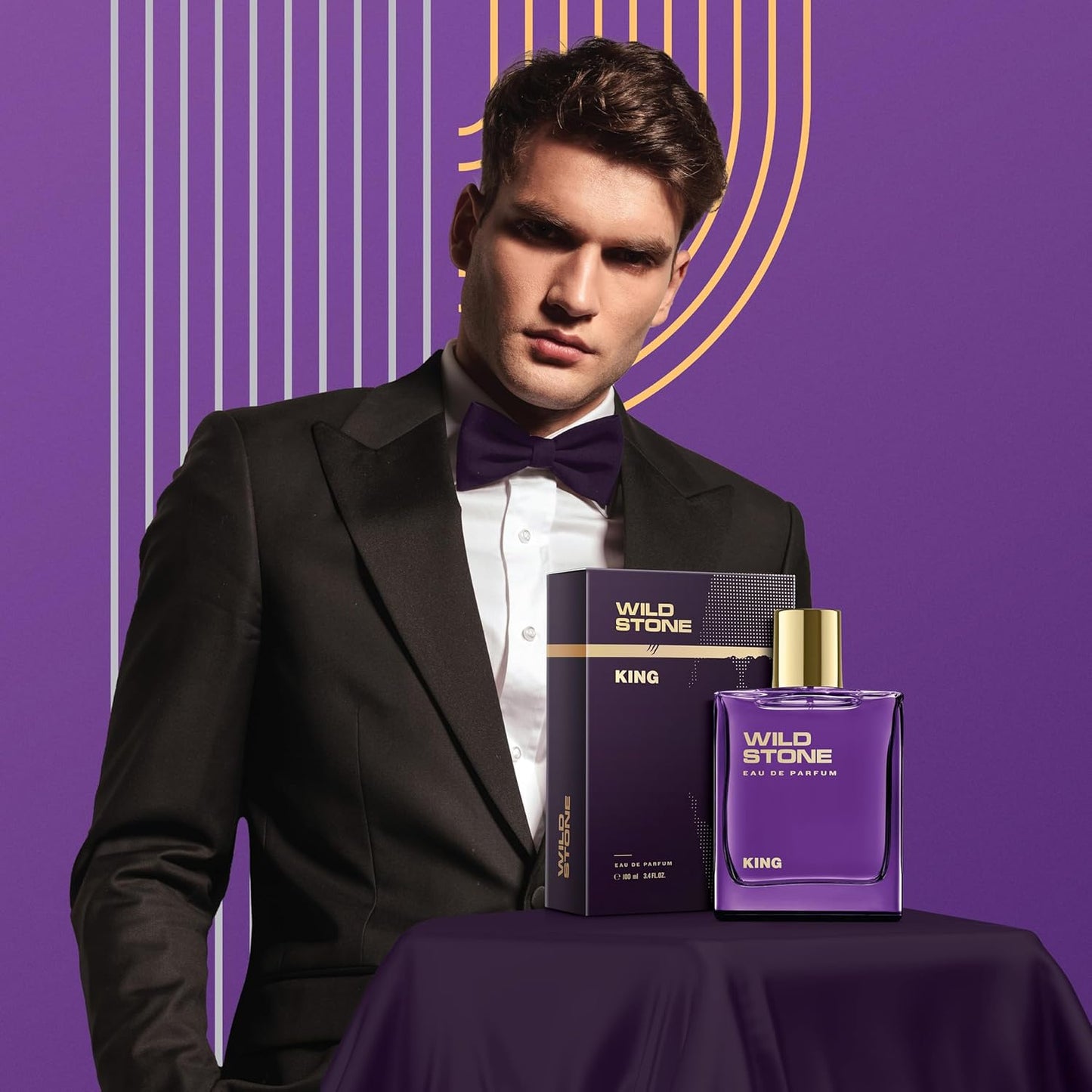 Wild Stone King Eau De Parfum - Luxury Men's Fragrance | 3.38oz | Intense & Long-Lasting Scent