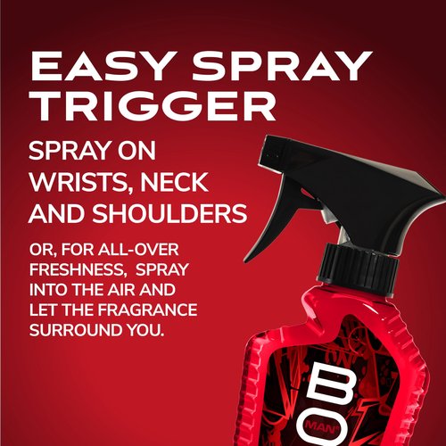 BOD man Fragrance Body Spray, Most Wanted, 8 fl oz (Pack of 2)