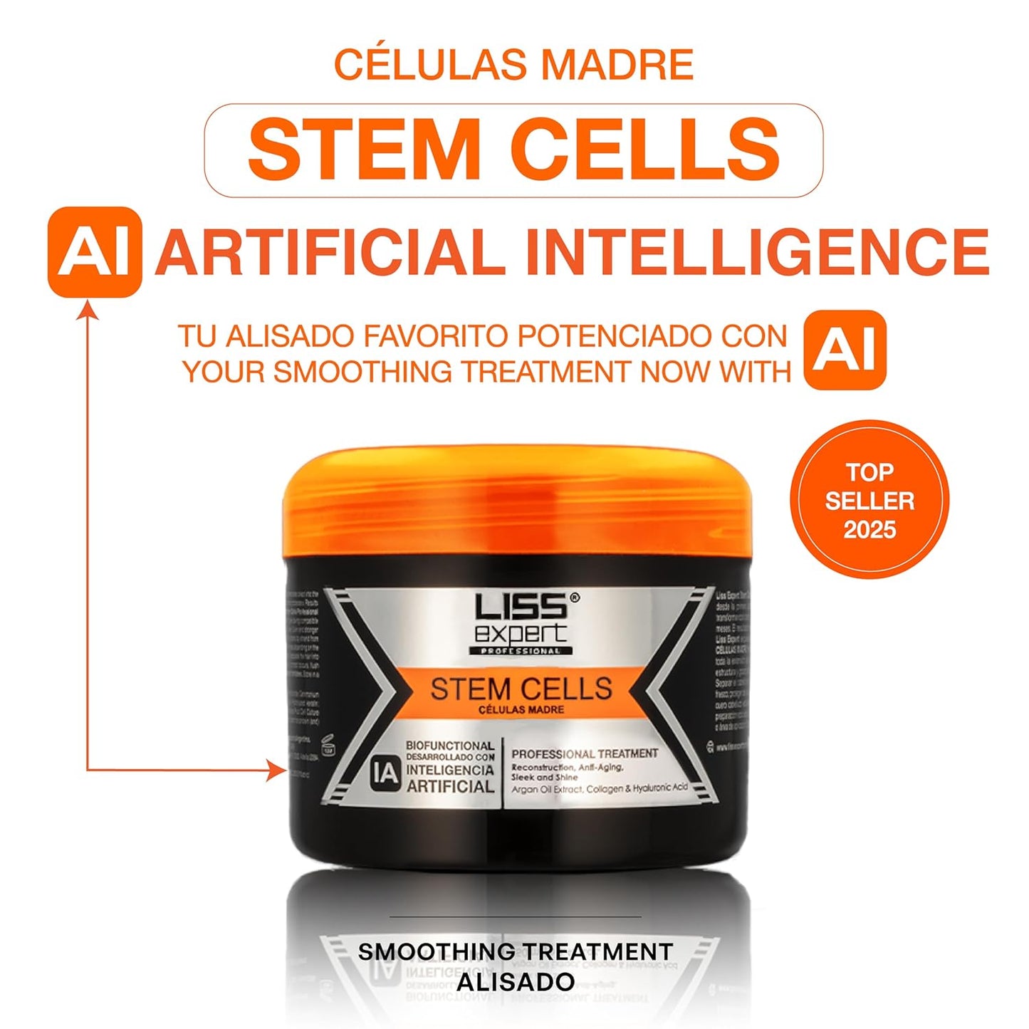 Liss Expert Stem Cells Smoothing Treatment 16.9 oz (8.45 oz x 2) for LONGER HAIR