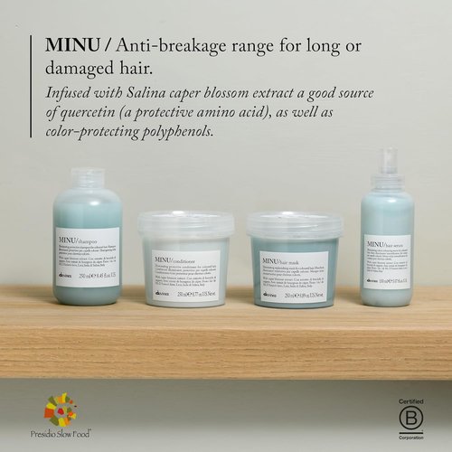 Davines MINU Hair Serum - Protective Leave-In Moisturizer for Colored Hair | 5.07 Fl Oz, Enhances Shine