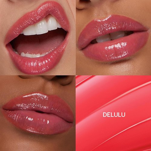 ColourPop So Juicy Plumping Lip Gloss Balm - Hydrating Non-Sticky Formula with Peptides - Delivers Buildable Color - Delulu (0.07 oz)