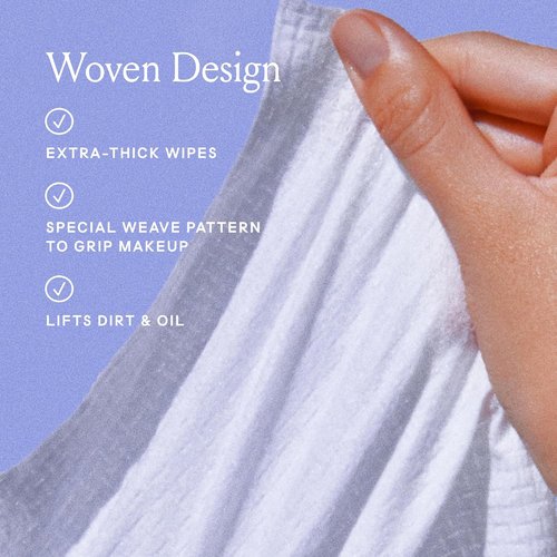 Billie Wonder Wipes - Makeup-Removing Face Wipes with Hyaluronic Acid & Witch Hazel - 25 Count