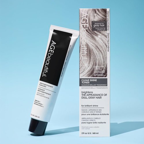 AGE Beautiful Demi Liqui-Creme 5-Minute Express Toner - Blend & Enhance Gray Hair | Ammonia Free for Shine & Custom Shades