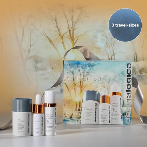 Dermalogica Travel-Sized Skin Care Set - Exfoliants, Serum & SPF Moisturizer for Radiant Skin